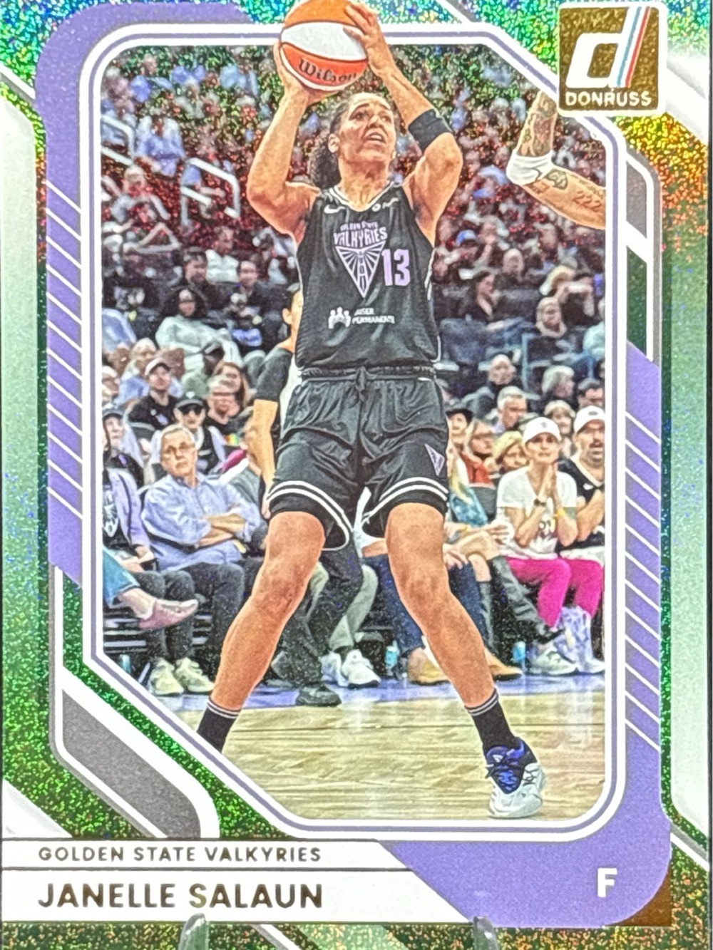 Panini Donruss Janelle Salaun Basketball Card - Green Prizm